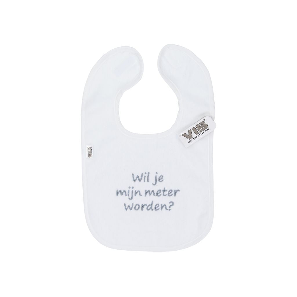 VIB Slabbetje "Wil Jij Mijn Meter Worden?" White
