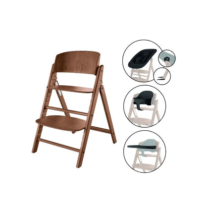 Cybex Eetstoel Click & Fold 4-in-1 All Natural Dark
