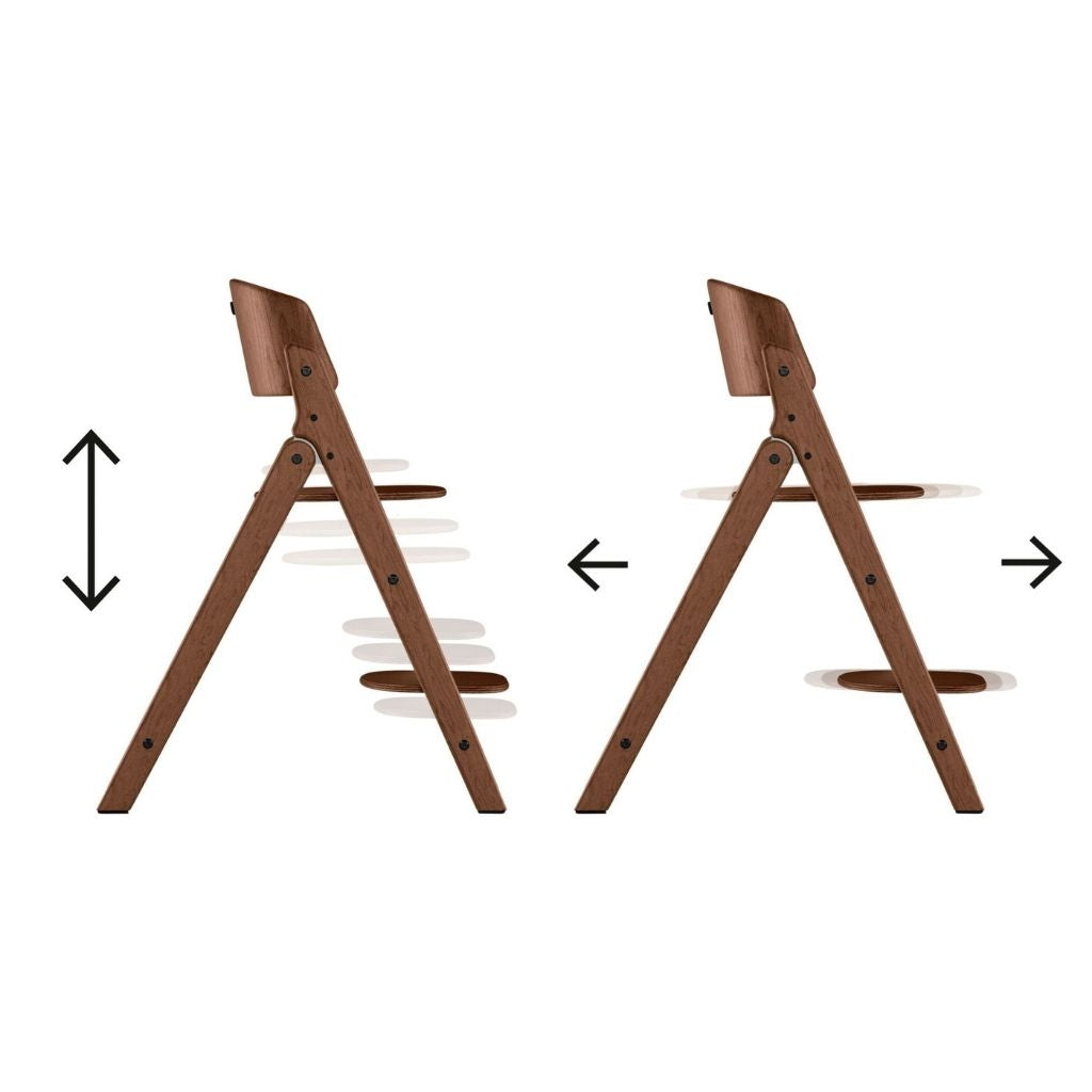 Cybex Eetstoel Click & Fold All Natural Dark