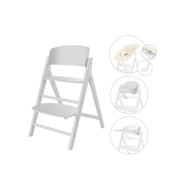 Cybex Eetstoel Click & Fold 4-in-1 All White