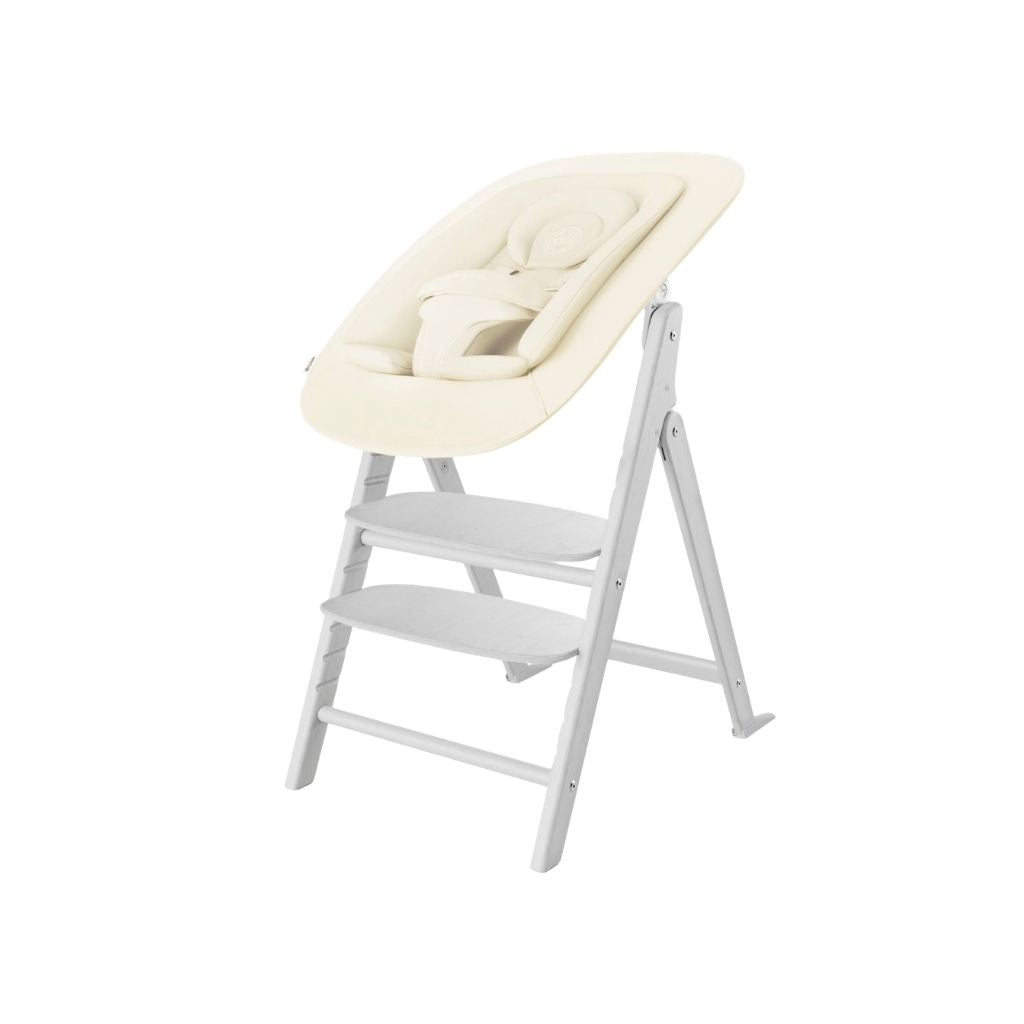 Cybex Eetstoel Click & Fold 4-in-1 All White