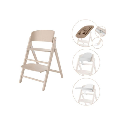 Cybex Eetstoel Click & Fold 4-in-1 All Natural Light