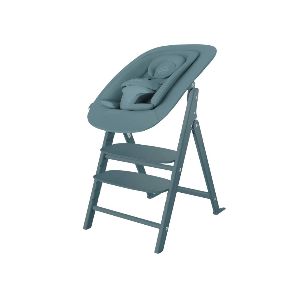 Cybex Eetstoel Click & Fold 4-in-1 Stone Blue