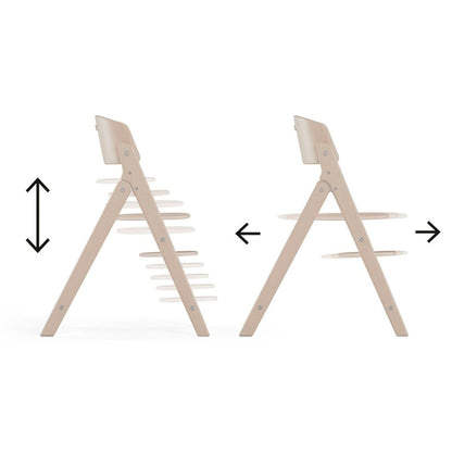 Cybex Eetstoel Click & Fold All Natural Light