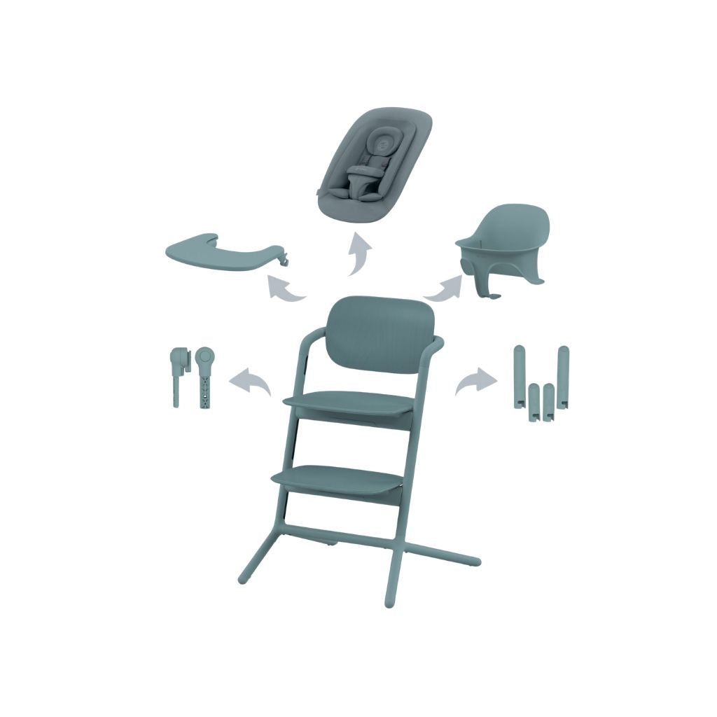 Cybex Eetstoel Lemo 4-in-1 Stone Blue