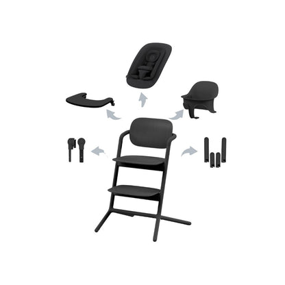 Cybex Eetstoel Lemo 4-in-1 Stunning Black