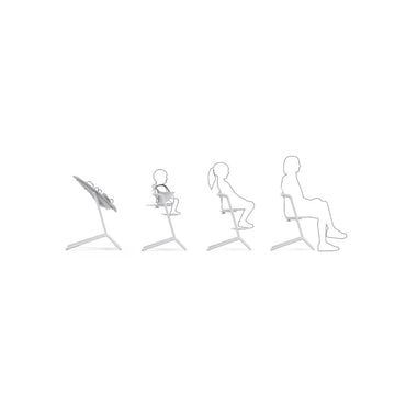 Cybex Eetstoel Lemo 4-in-1 All White
