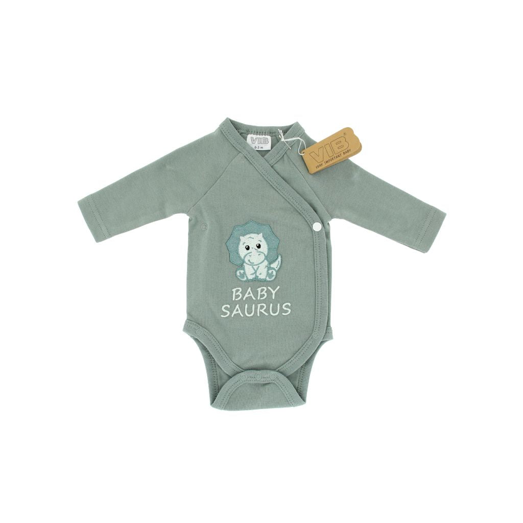 VIB Body "Dino Baby Saurus" Forrest Green Uniseks 0-3 m