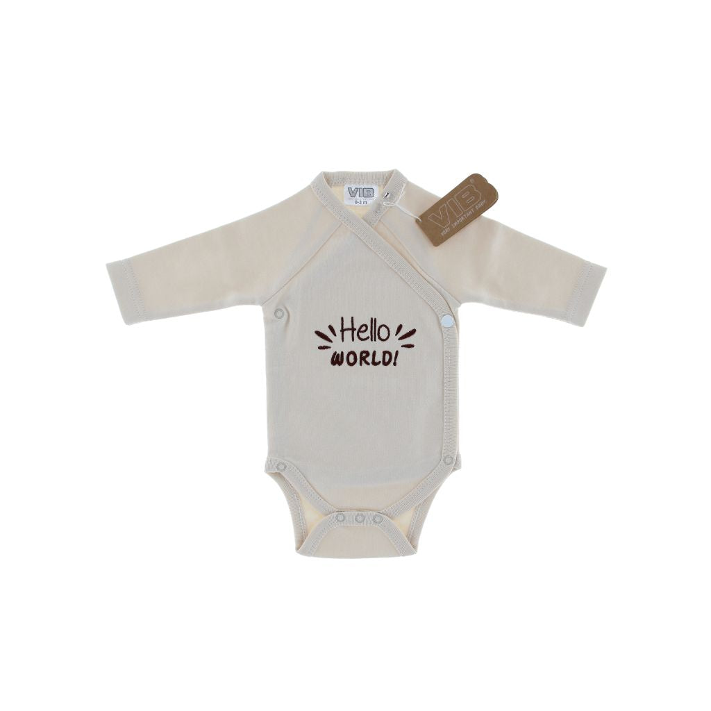 VIB Body "Hello World" Beige Uniseks 0-3 m