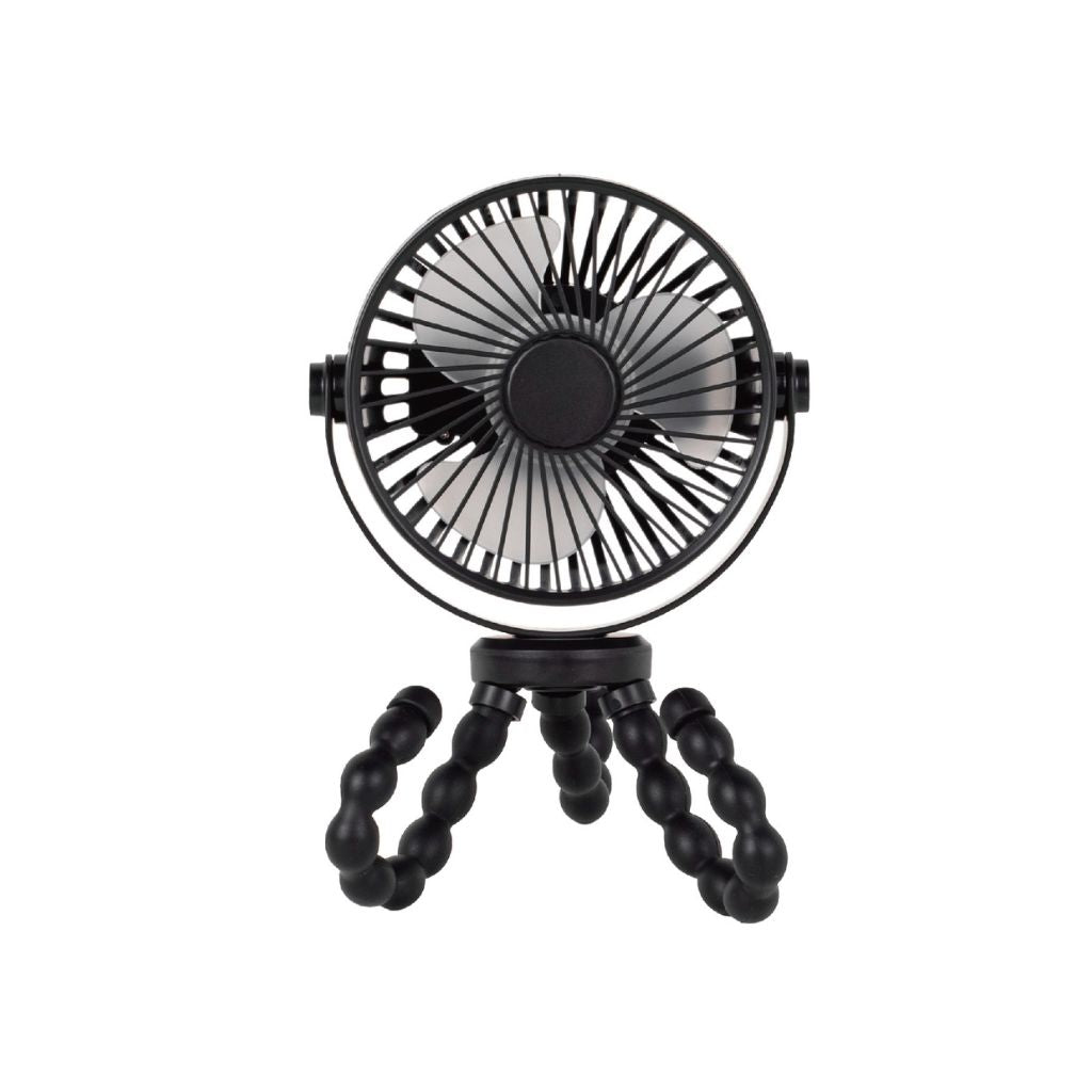 Titaniumbaby Oplaadbare Ventilator Wandelwagen Flexibel Black Universeel