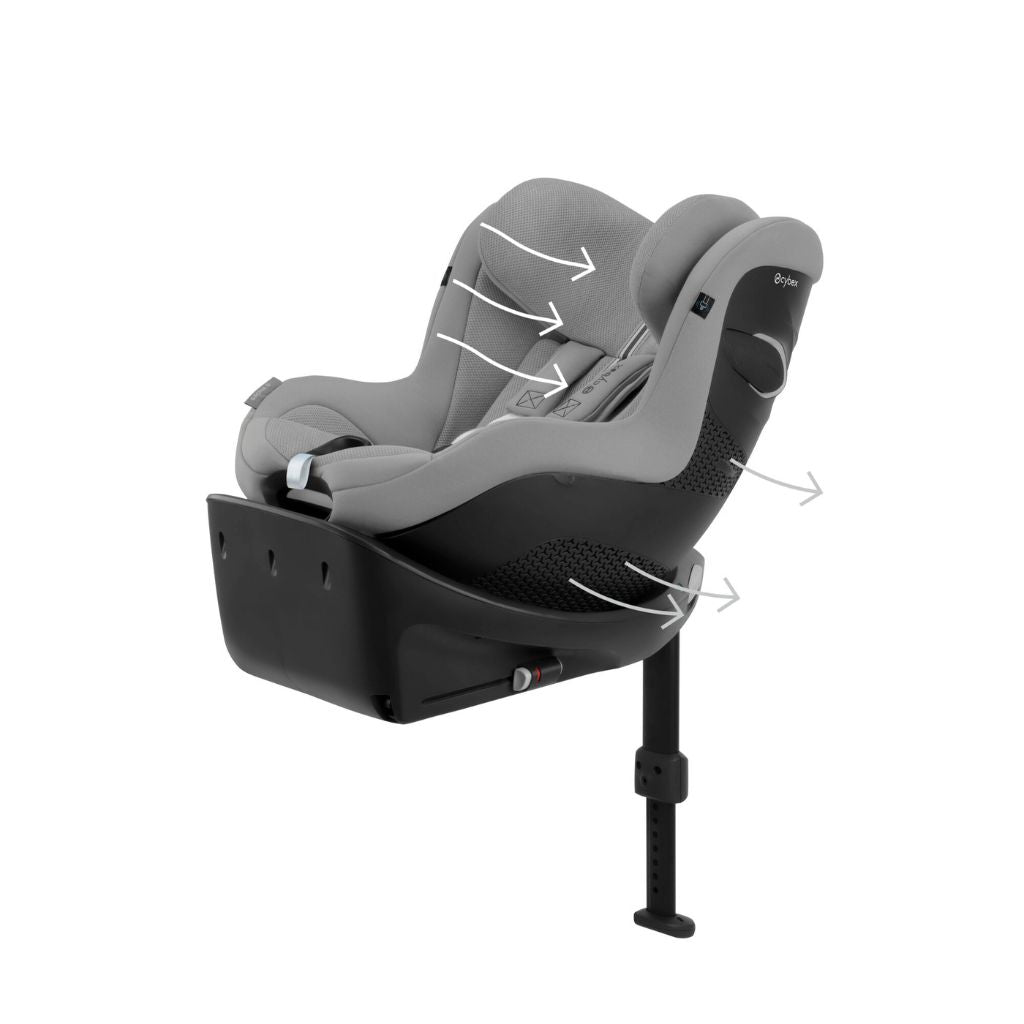 Cybex Siège Auto Sirona Gi i-Size Plus Groupe 0+/1 Stone Grey