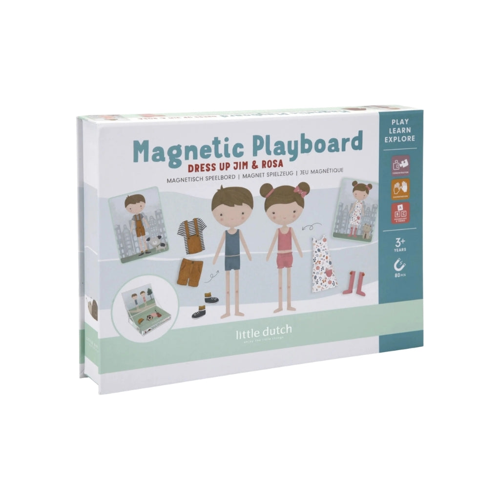 Little Dutch Magnetisch Speelbord Dress-Up Jim & Rosa Multi