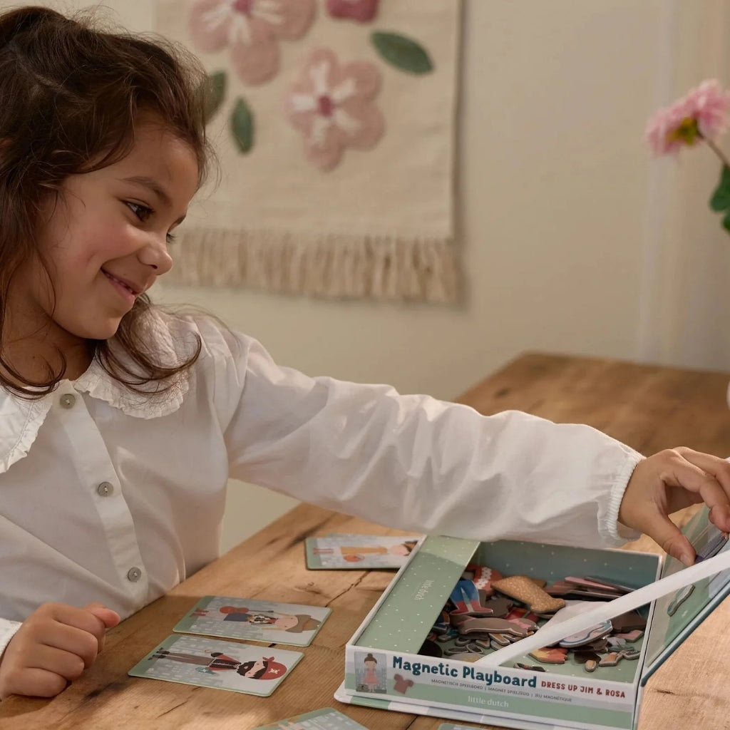 Little Dutch Magnetisch Speelbord Dress-Up Jim & Rosa Multi