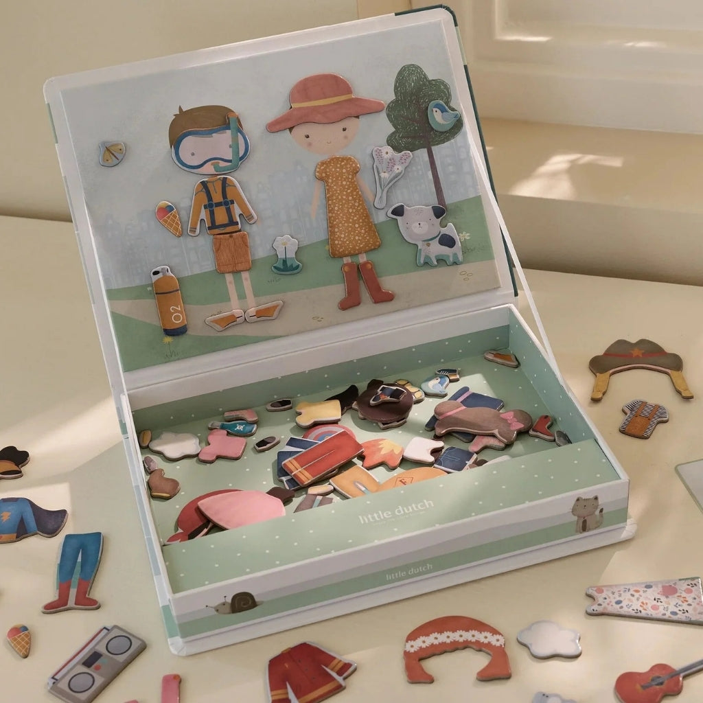 Little Dutch Magnetisch Speelbord Dress-Up Jim & Rosa Multi