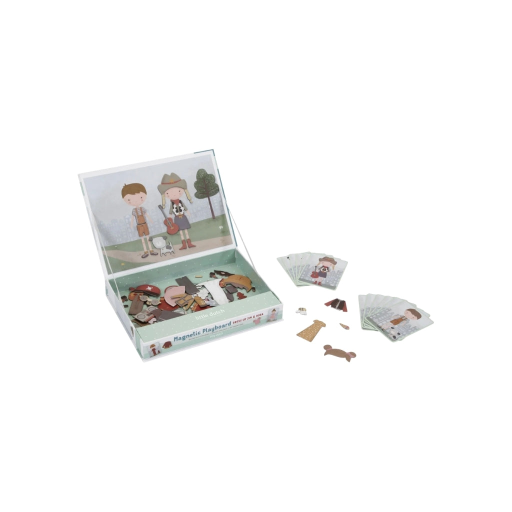 Little Dutch Magnetisch Speelbord Dress-Up Jim & Rosa Multi