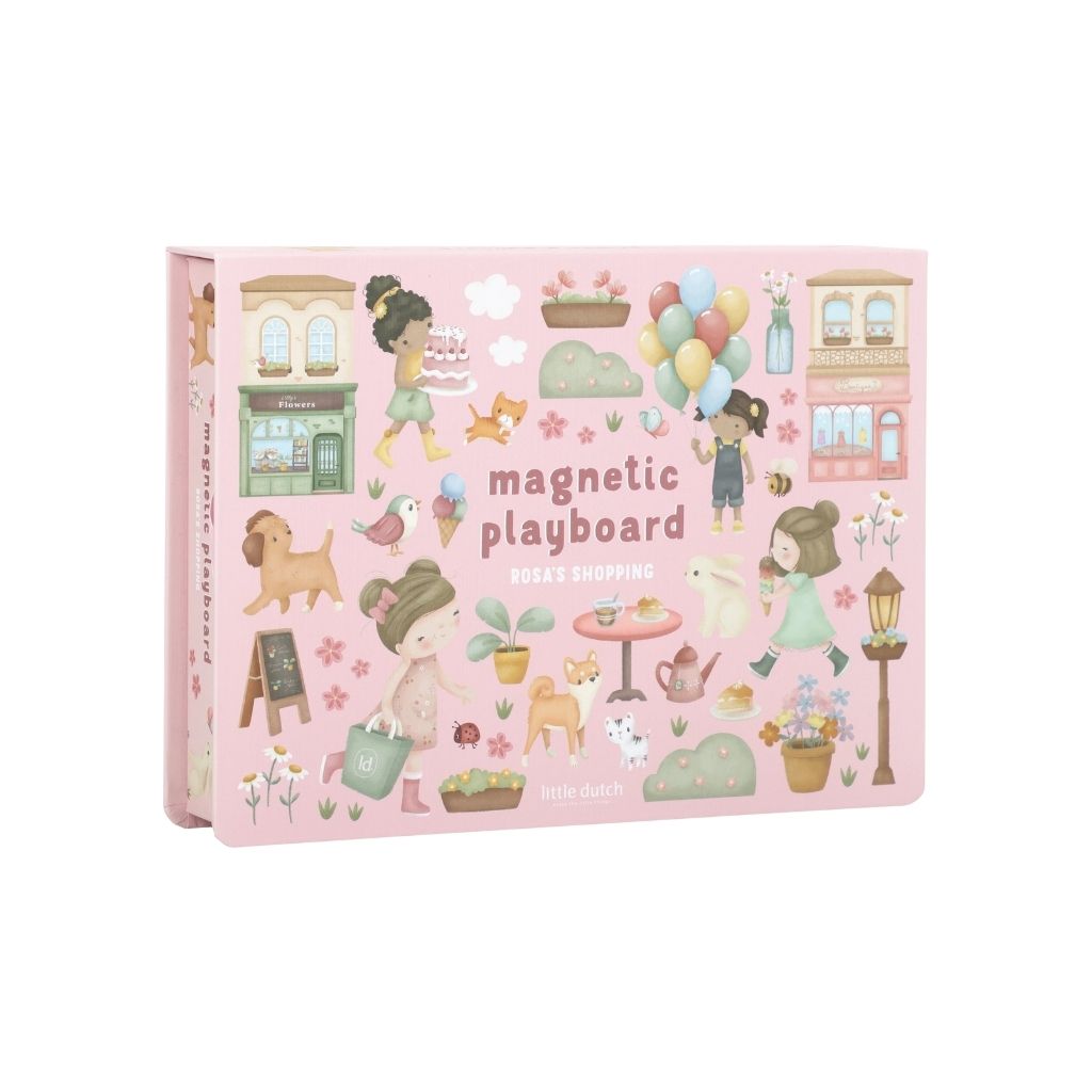 Little Dutch Magnetisch Speelbord Rosa's Winkelstraat Roze