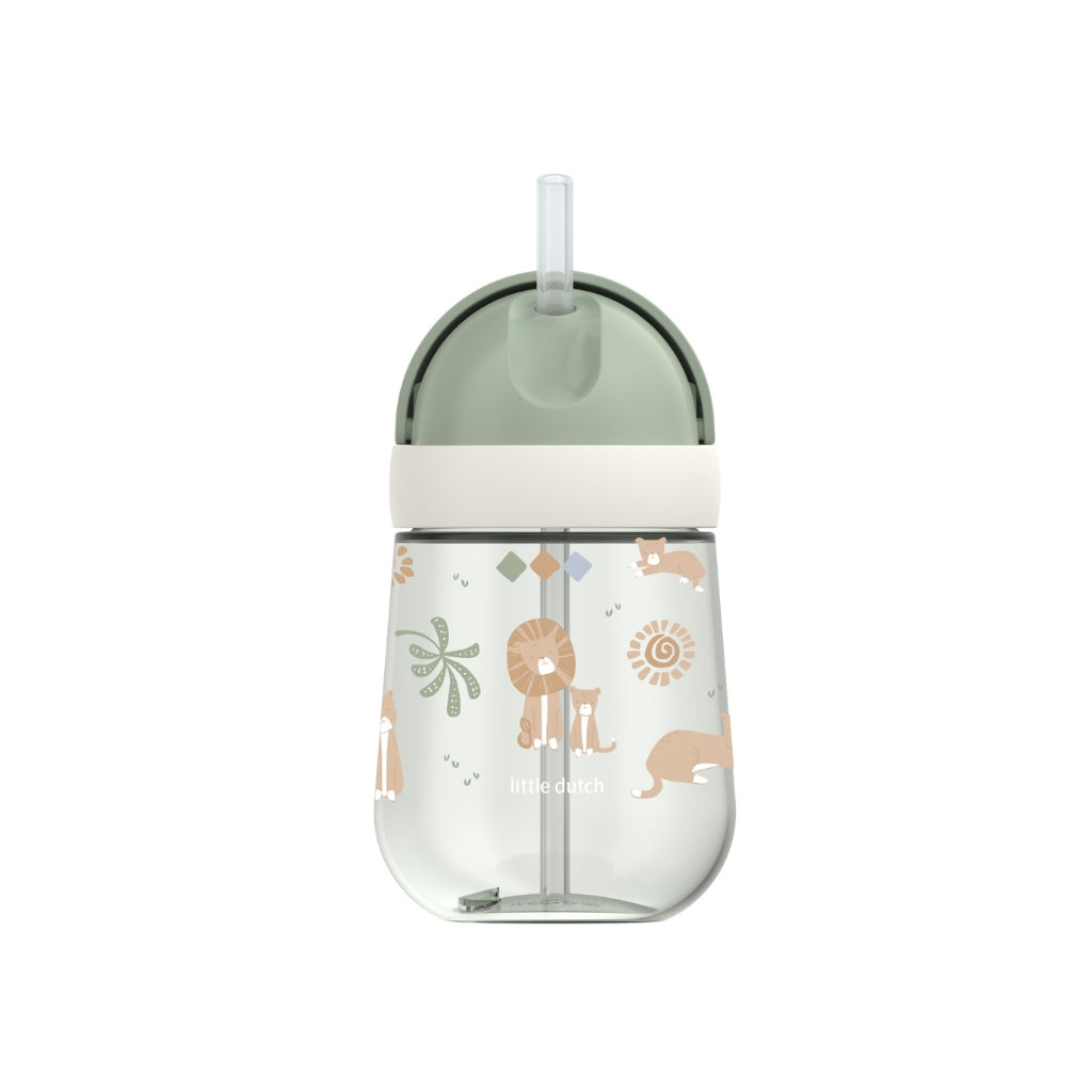 Mepal Drinkbeker Met Rietje Mio Safari Friends Groen 300 ml
