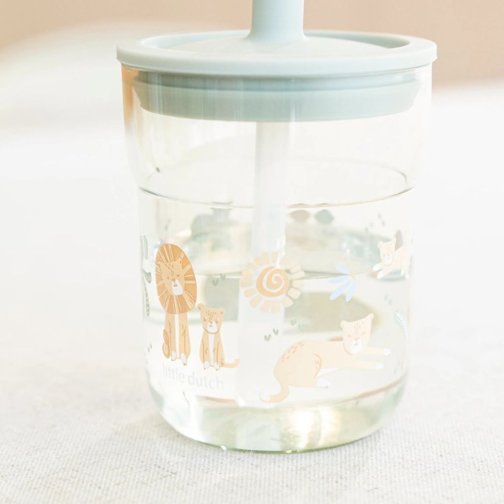 Mepal kinderglas mio 250 ml met rietje - safari fiends