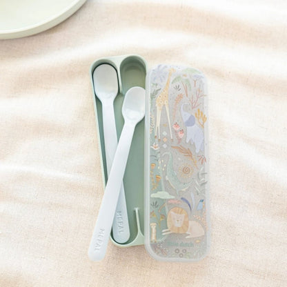 Mepal Oefenlepels Mio Safari Friends Groen – 2 Stuks