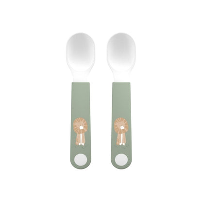 Mepal Cuillères Pour Bébés Mio Safari Friends Vert - 2 Pièces