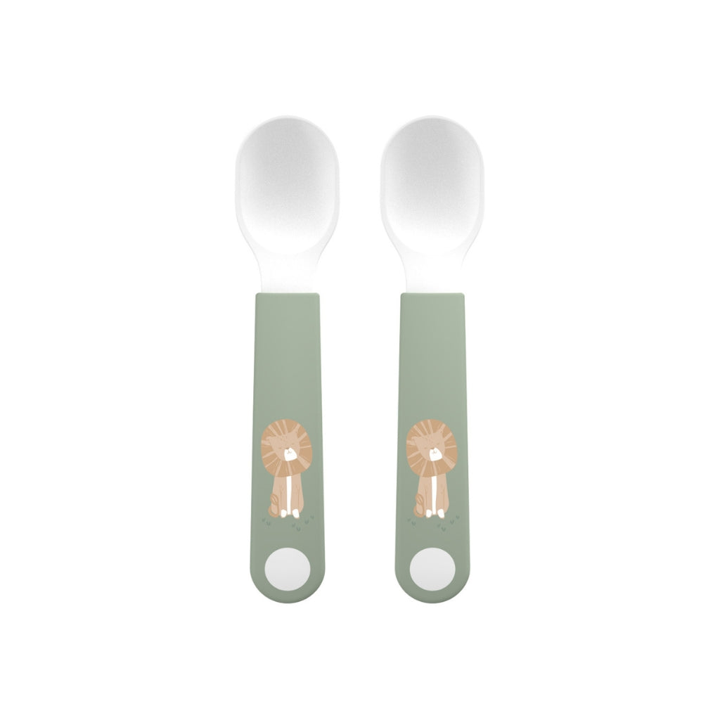 Mepal Cuillères Pour Bébés Mio Safari Friends Vert - 2 Pièces