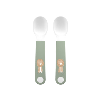 Mepal Cuillères Pour Bébés Mio Safari Friends Vert - 2 Pièces