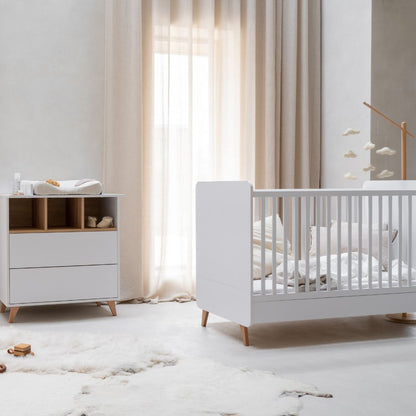 Quax Lit Enfant LOFT Lit évolutif Lg 70 x L 140 cm White 