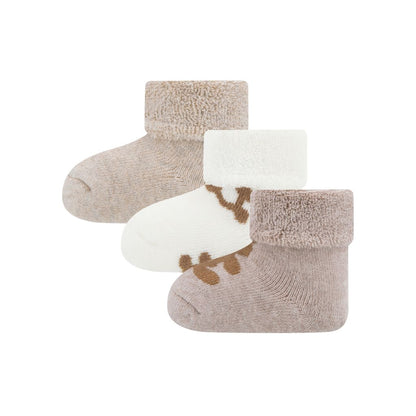 Ewers Sokken ONESIZE Teddy Latte Beige – 3 Paar