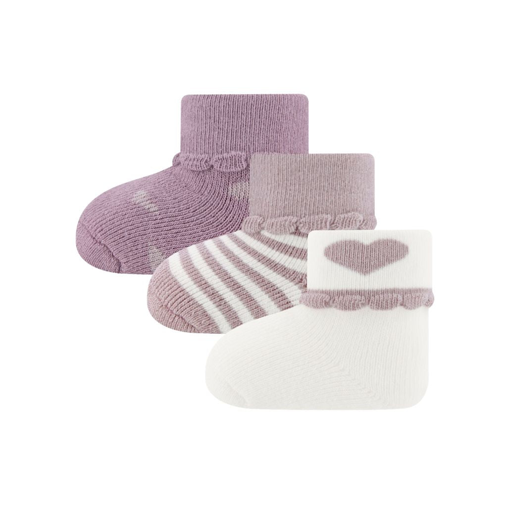 Ewers Sokken ONESIZE Hearts / Ringlet Latte Rose - 3 Paar