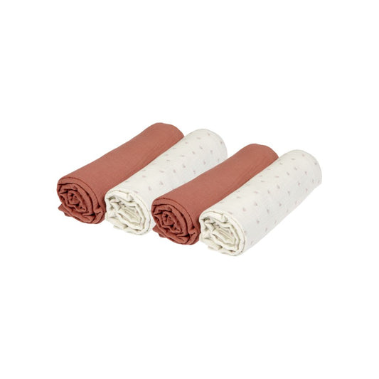 Dreambee  Essuie Hydrophile Essentials Rose Moyen - 4 Pièces