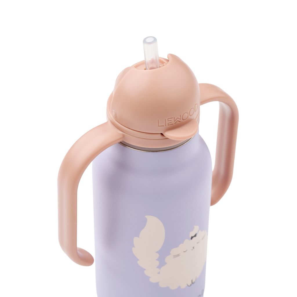 Liewood Drinkfles Kimmie Cat Warm Lilac 250 ml