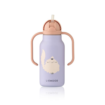 Liewood Drinkfles Kimmie Cat Warm Lilac 250 ml