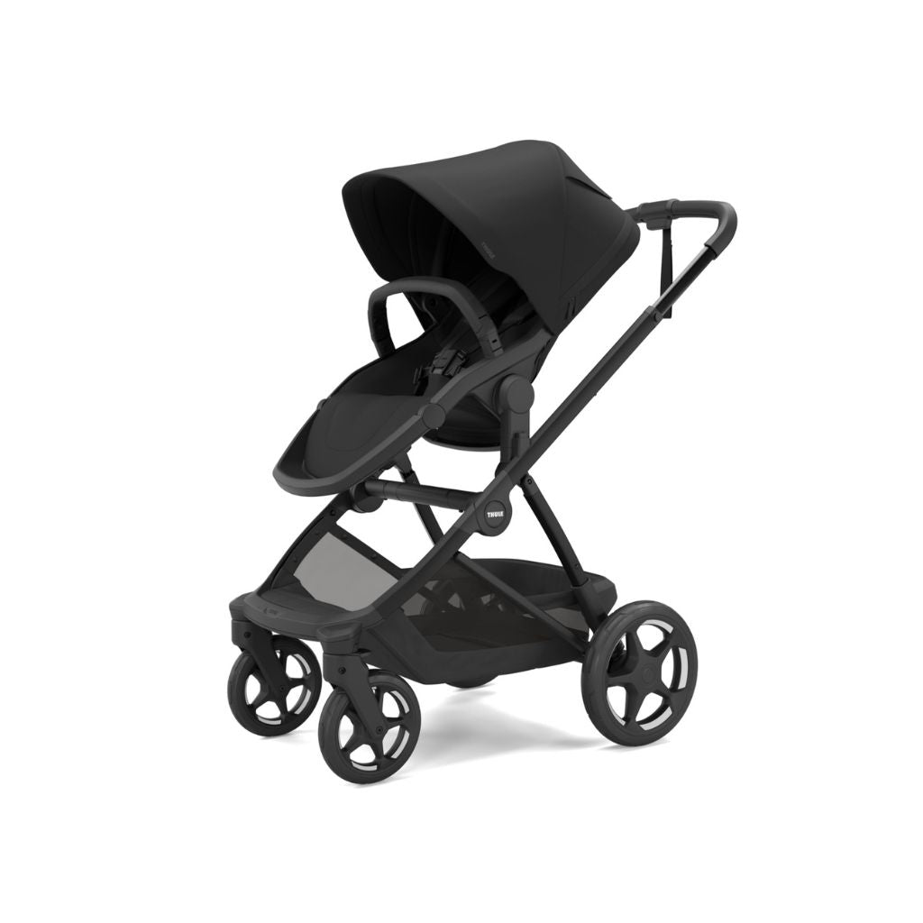 Thule Pousette 3 en 1 Charm Black + Nacelle Black + Siège-auto Groupe 0+ Maple Black + Adaptateur pour siège-auto