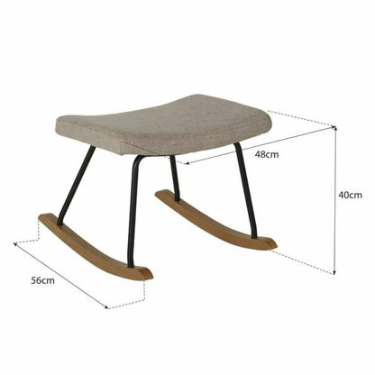 Quax Voetbank Hocker Rocker De Luxe Clay