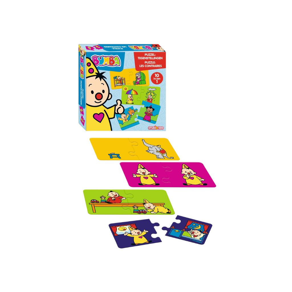 Studio 100 Bumba Puzzle 10-en-1 Les Contraires Multi 