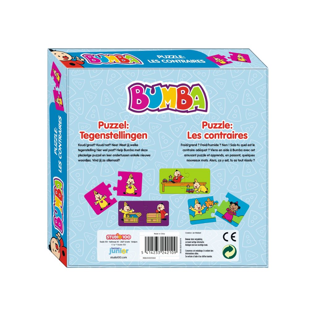 Studio 100 Bumba Puzzle 10-en-1 Les Contraires Multi 