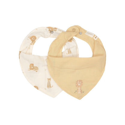 Little Dutch Bavoir Bandana Safari Leo Jaune - 2 Pièces