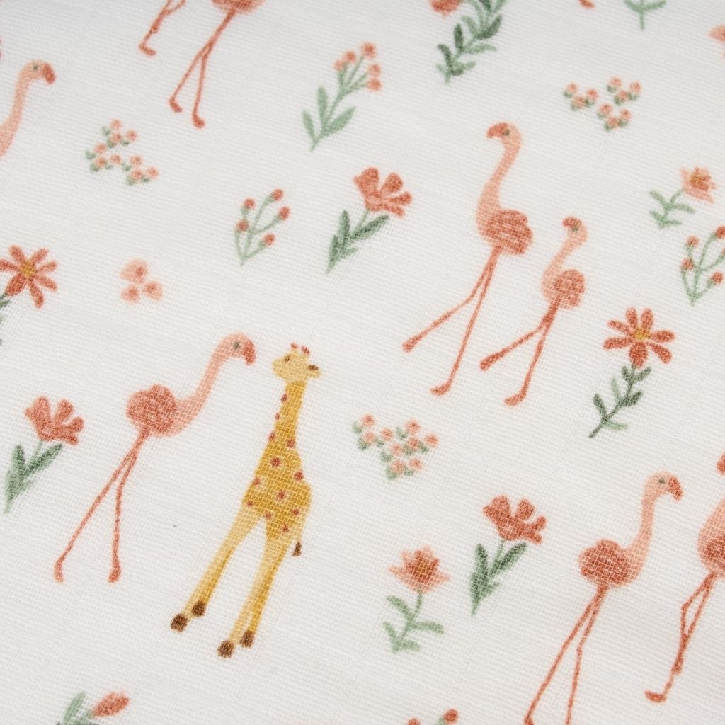 Little Dutch Drap-housse Pour Berceau Blooming Safari Multi Lg 40 x L 80 cm