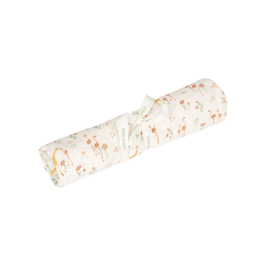 Little Dutch Tissu Hydrophile Blooming Safari Multi 120 x 120 cm