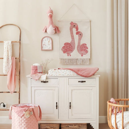 Little Dutch Tapisserie Murale Flamant Rose Blooming Safari Rose 