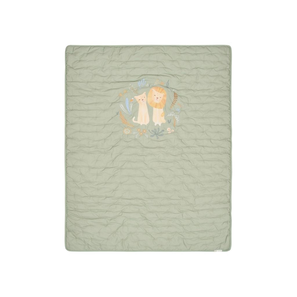 Little Dutch Couverture De Lit Safari Wonders Vert Lg 110 x L 140 cm 