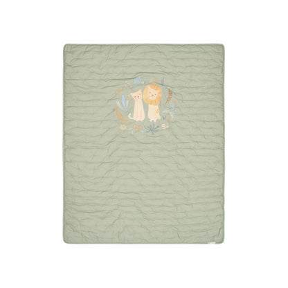 Little Dutch Couverture De Lit Safari Wonders Vert Lg 110 x L 140 cm 