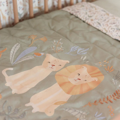 Little Dutch Couverture De Lit Safari Wonders Vert Lg 110 x L 140 cm 