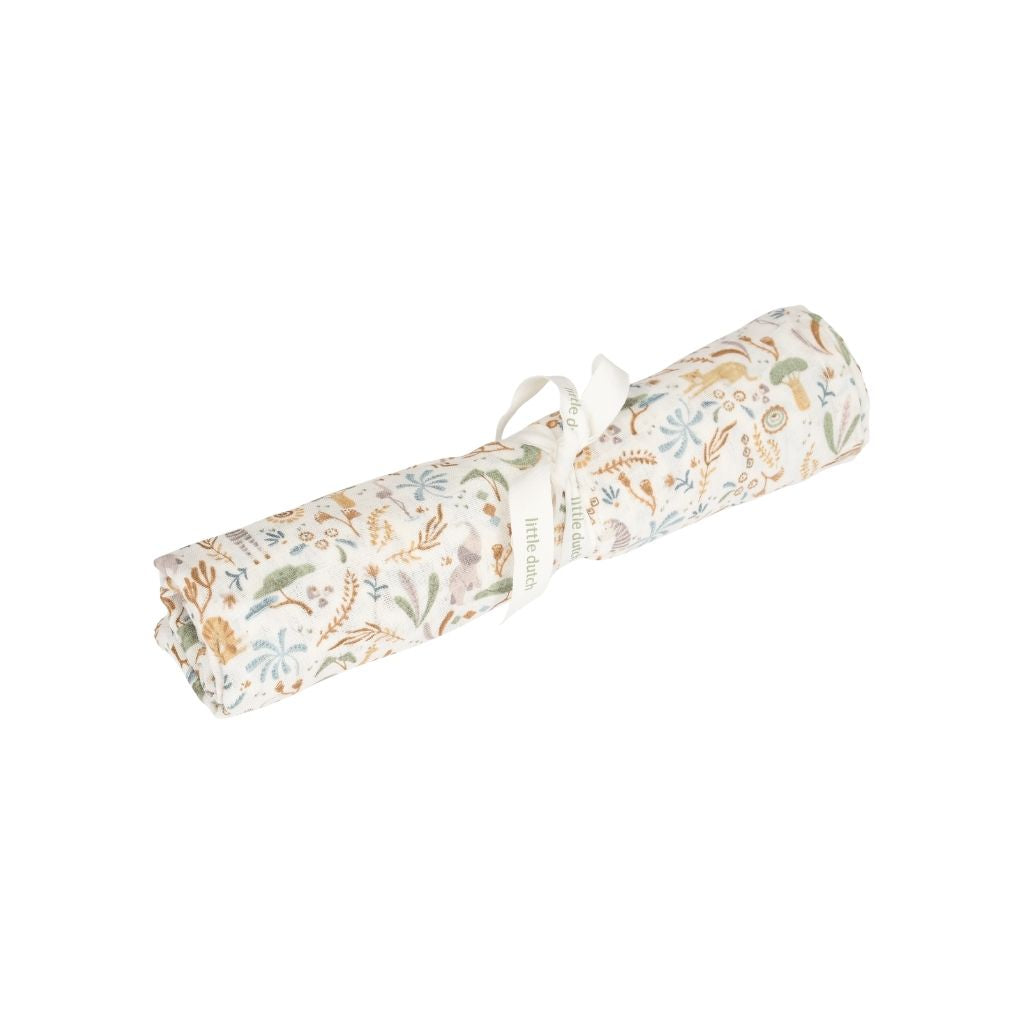 Little Dutch Tissu Hydrophile Safari Wonders Multi 120 x 120 cm