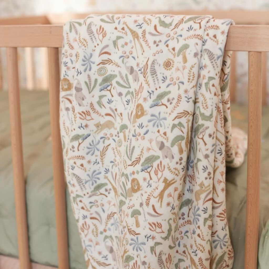 Little Dutch Tissu Hydrophile Safari Wonders Multi 120 x 120 cm
