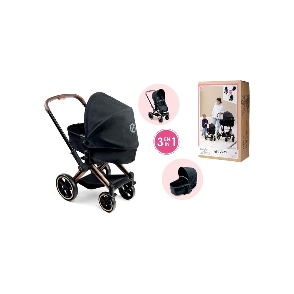 Corolle Poppen Kinderwagen Cybex Priam 3-in-1 Zwart