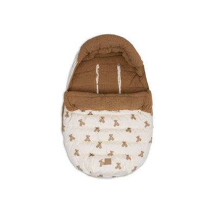Jollein Chancelière Pour Siège-Auto Portable Groupe 0+  Puffed Mini Teddy Bear Multi