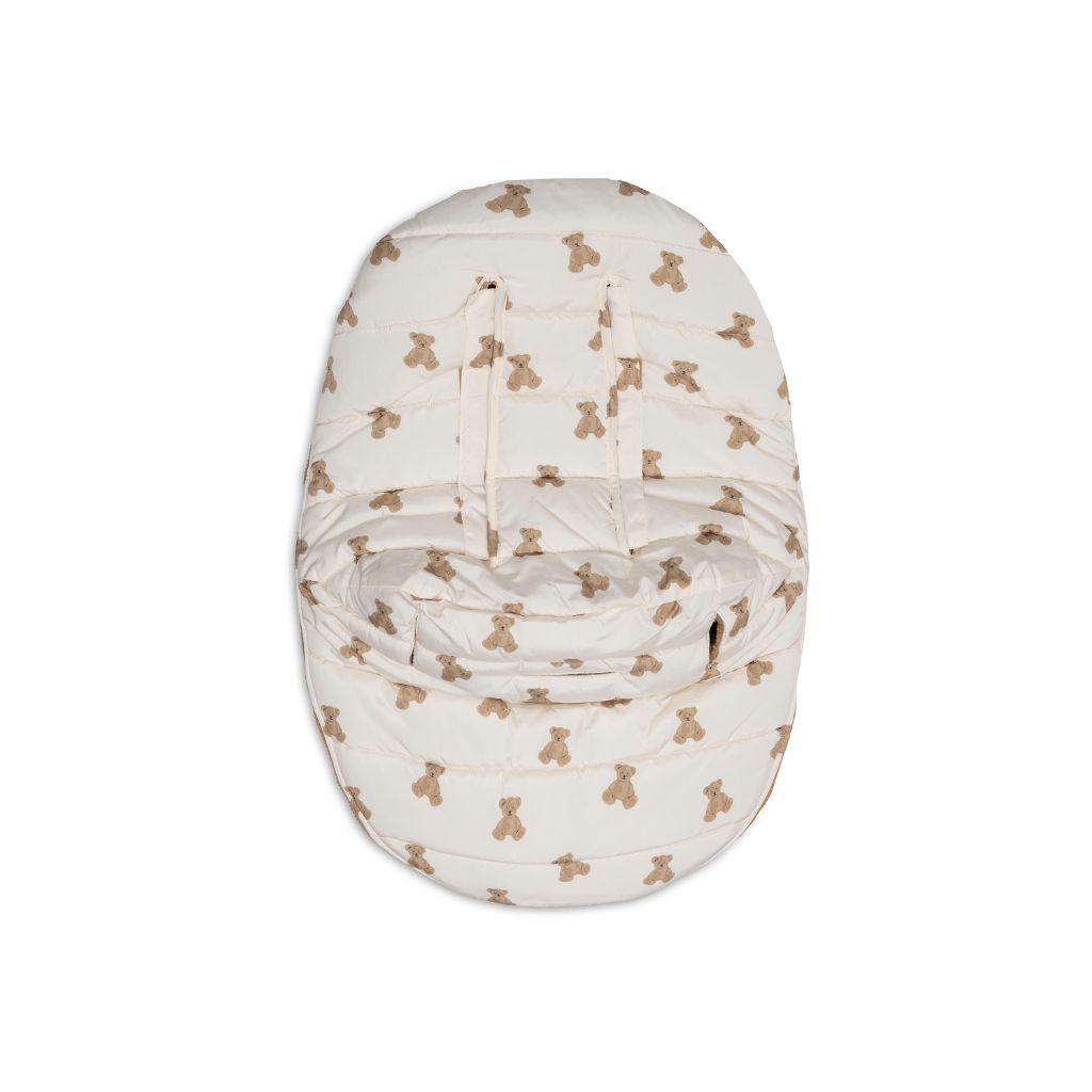 Jollein Chancelière Pour Siège-Auto Portable Groupe 0+  Puffed Mini Teddy Bear Multi