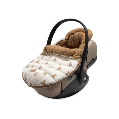 Jollein Chancelière Pour Siège-Auto Portable Groupe 0+  Puffed Mini Teddy Bear Multi