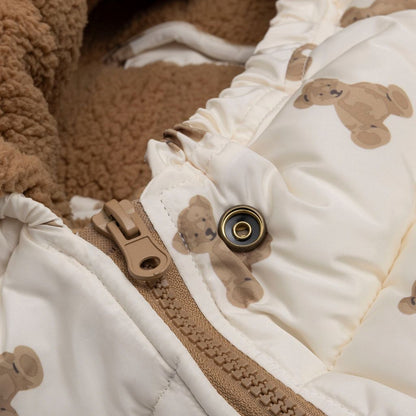 Jollein Chancelière Pour Siège-Auto Portable Groupe 0+  Puffed Mini Teddy Bear Multi